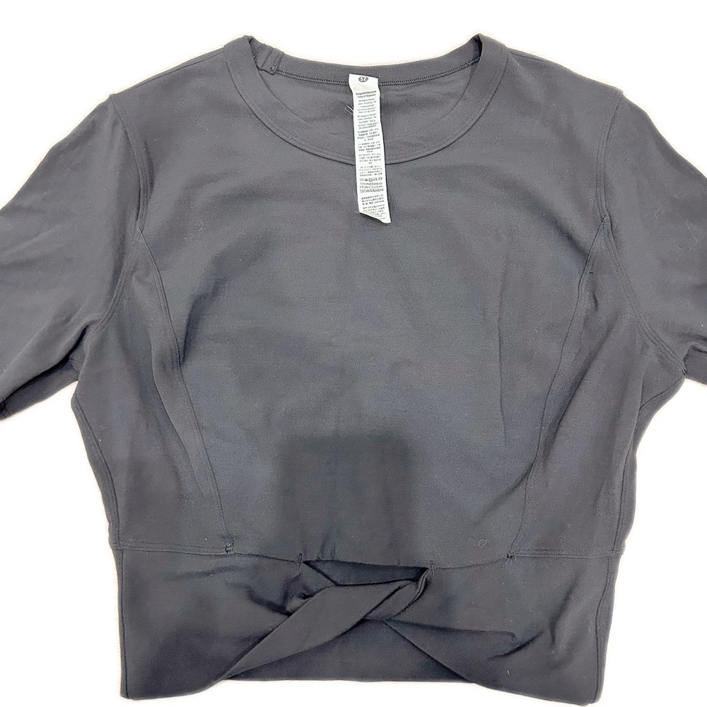 lululemon athletica Charcoal Short Sleeve Top